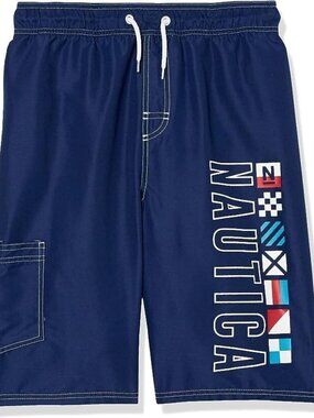 Nautica Boys Size 4 Swim Trunk with UPF 50+ Sun Protection Board Shorts NEW